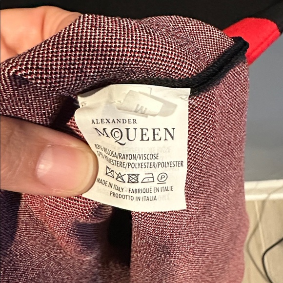 Alexander McQueen Fit and Flare Polka Dot  Intarsia Knit Dress Sz Medium - Picture 5 of 7